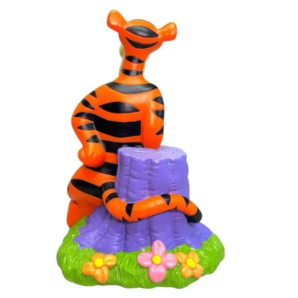 Vintage Winnie The Pooh & Tigger The Tiger PVC Set Of 2 Peggy Banks Room Décor - Picture 14 of 16